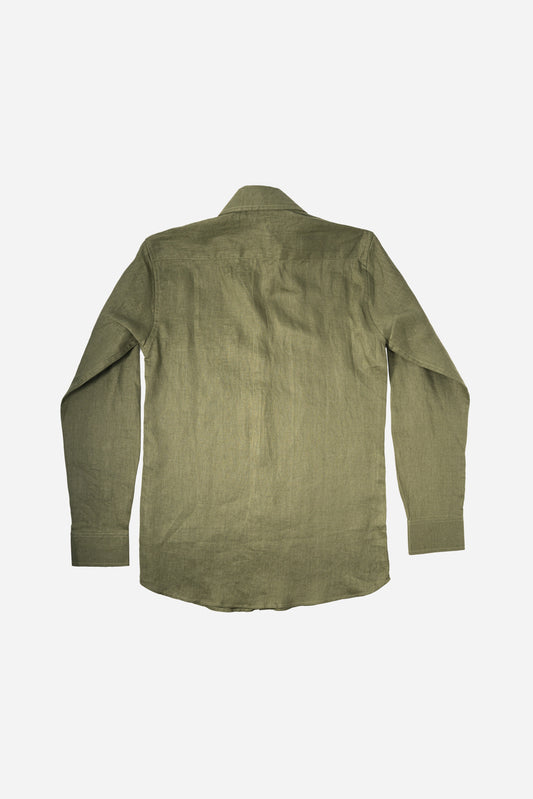 Linen Shirt - Olive