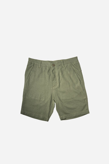 Linen Short - Olive