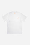 Essential T-shirt White - Orange Monogram