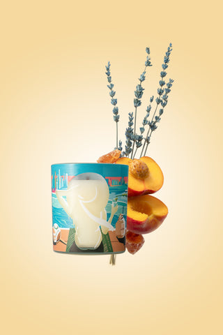 Find Your Aura Candle - Amber, Blue Lavender & White Peach