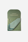 Monogram Pocket Square - Green