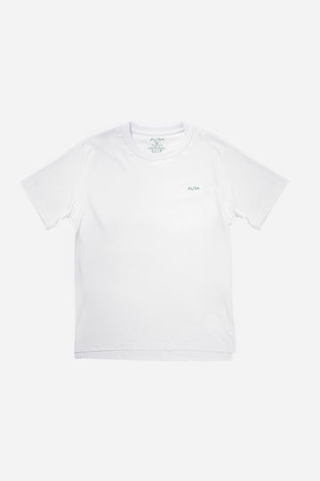 Essential T-shirt White - Evergreen AURA