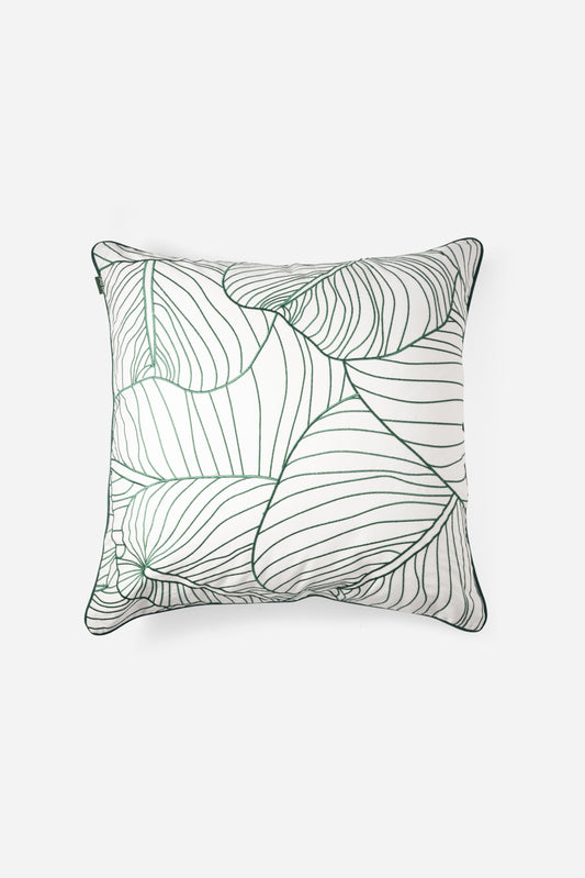 Cushion Cover With Filler - Palm Leaf