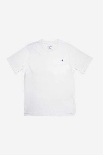 Essential T-shirt White - Blue Monogram