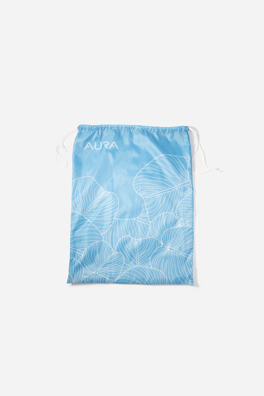 Canvas Drawstring Bag - Sky Blue