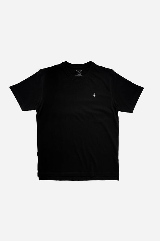 Essential T-shirt Black - Grey Monogram