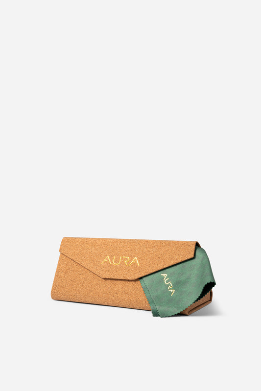 Sunglass Cork Case & Cleaning Cloth