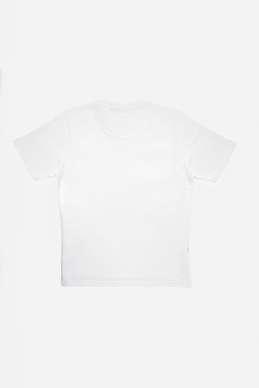 Essential T-shirt White - Blue Monogram