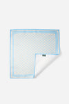 Monogram Pocket Square - Sky Blue