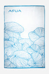 Oversized Beach Towel - Sky Blue Palm Leaf