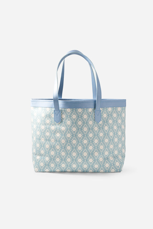 The Monogram Bag - Azure Blue