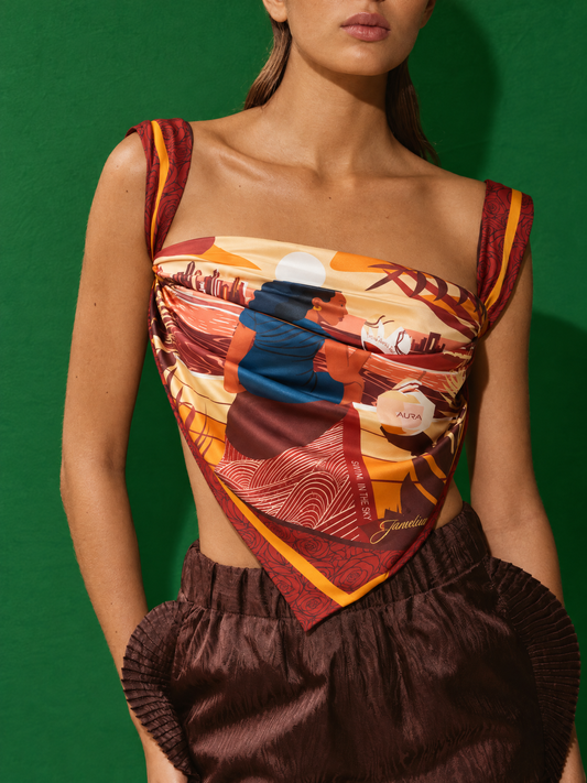 AURA Loves Jamelia Silk Scarf