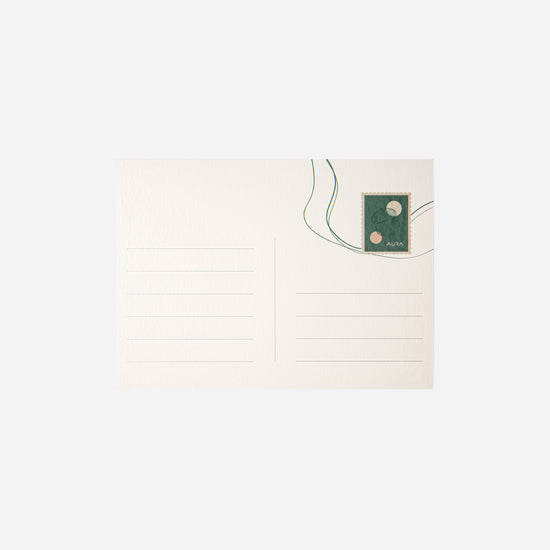 AURA Skypool postcard, writing area