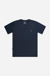 Essential T-shirt Navy Blue - Stone Monogram