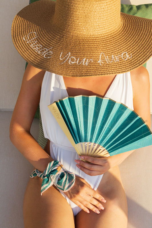 Hand Fan - Evergreen