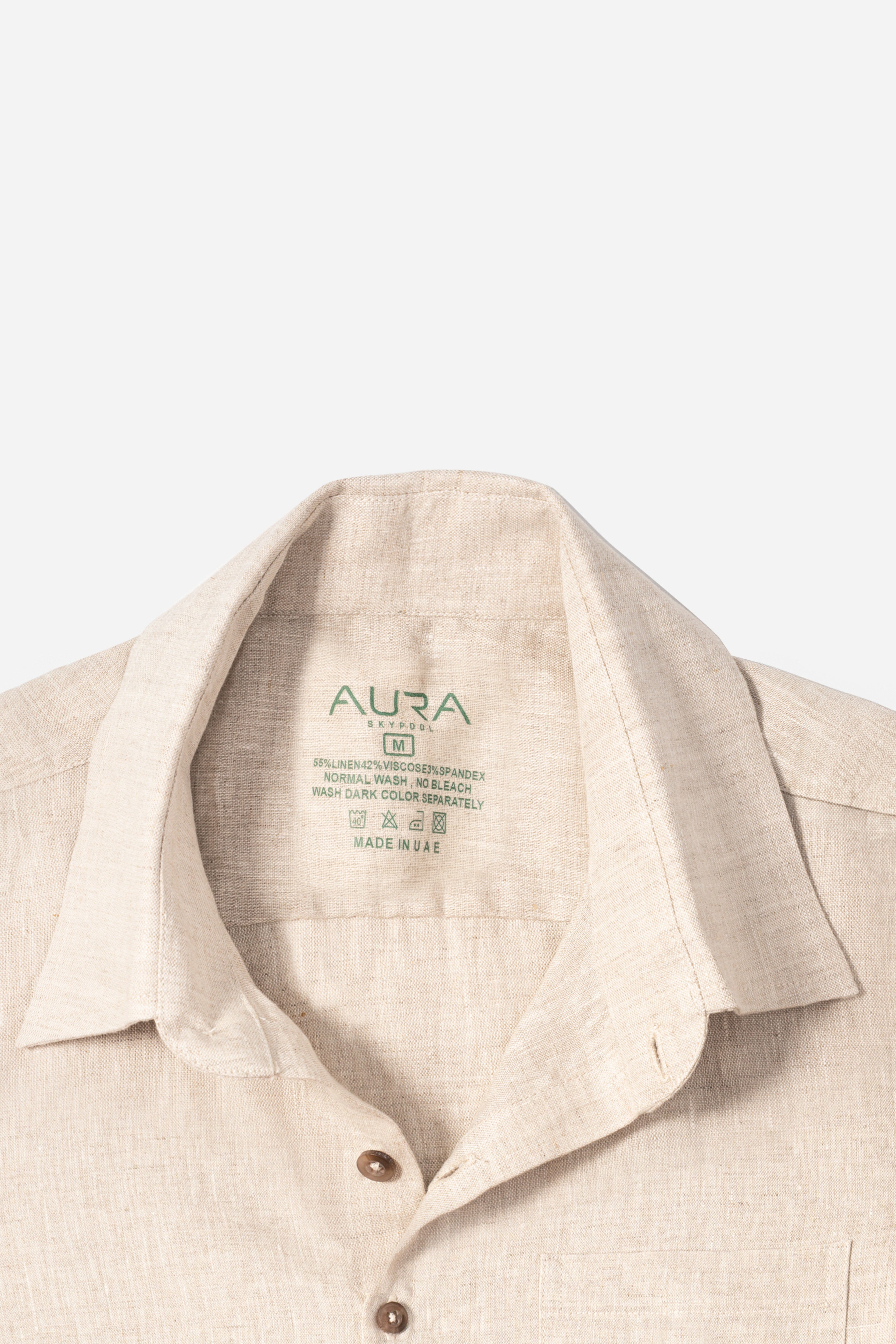 Linen Shirt - Clay – AURA Skypool Boutique