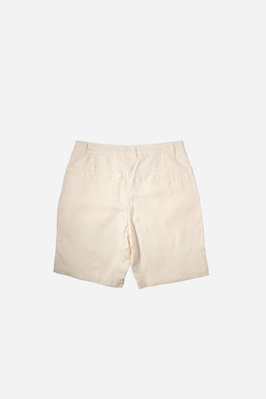 Linen Short - White