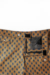 Mariner Monogram Swim Shorts in Midnight Mirage, zip and snap closure with hidden mesh pocket