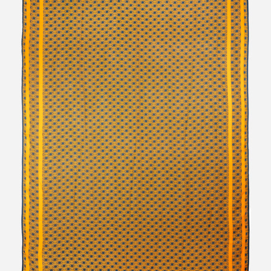 Monogram Sarong in Midnight Mirage, flat lay showing the geometric monogram print