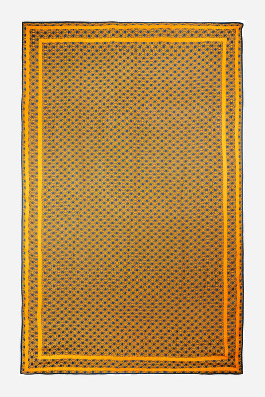 Monogram Sarong in Midnight Mirage, flat lay showing the geometric monogram print
