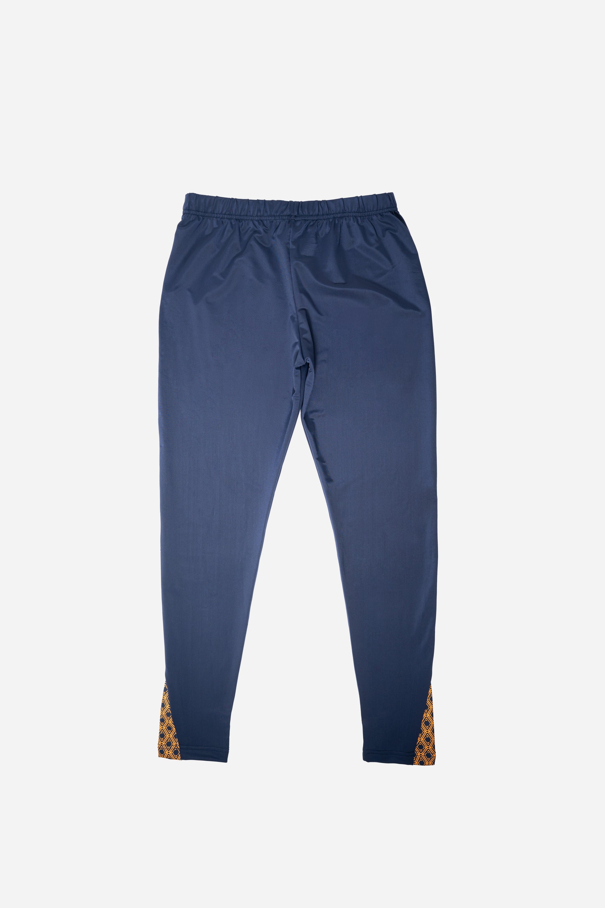 Monogram Burkini leggings in Midnight Mirage, back flat lay