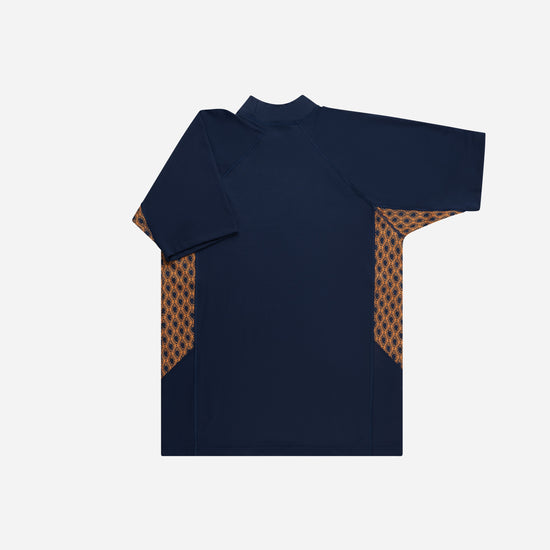 Monogram Rashguard Short Sleeve in Midnight Mirage, alternate side angle flat lay