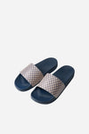 Monogram Sliders - Horizon Blue
