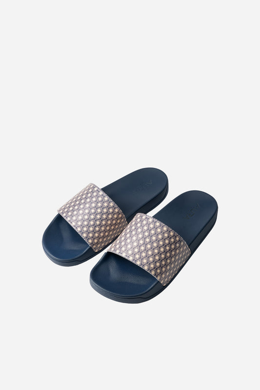 Monogram Sliders - Horizon Blue