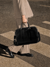 Étui d'ordinateur portable en cuir Pinnacle Monogram - Noir