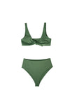 AURA Riviera bikini set in evergreen, top and bottom matching pair