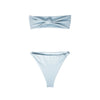 AURA Solstice bandeau top and bottom set in pale azure blue