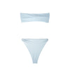 Solstice pale azure blue bikini set with AURA Skypool branded tag