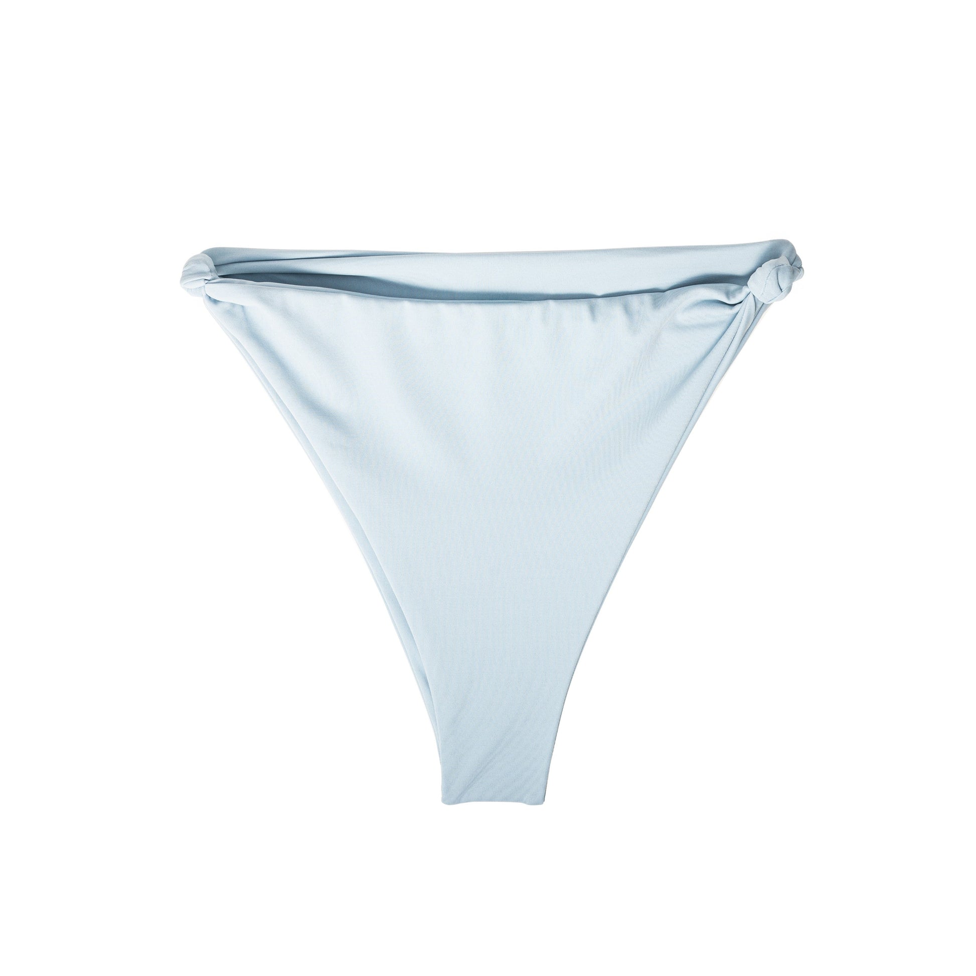 AURA Solstice bikini bottom in pale azure blue with side knot ties