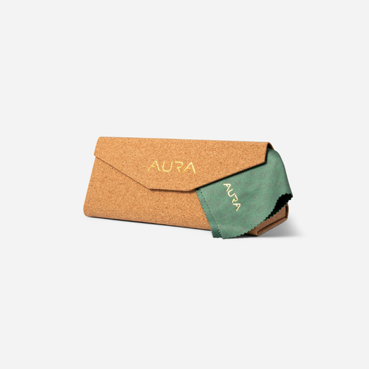 Sunglass Cork Case & Cleaning Cloth