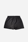 Voyager Swim Shorts in night black, back flat lay with pocket detail