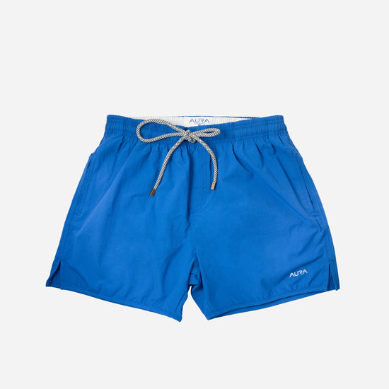 Voyager Swim Shorts in royal blue, front flat lay